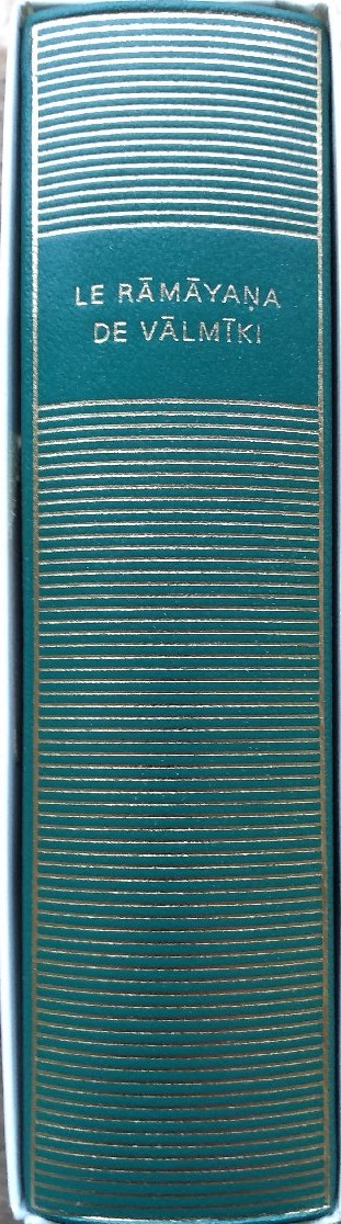 Volume 458 de Valmiki dans la Bibliothèque de la Pléiade