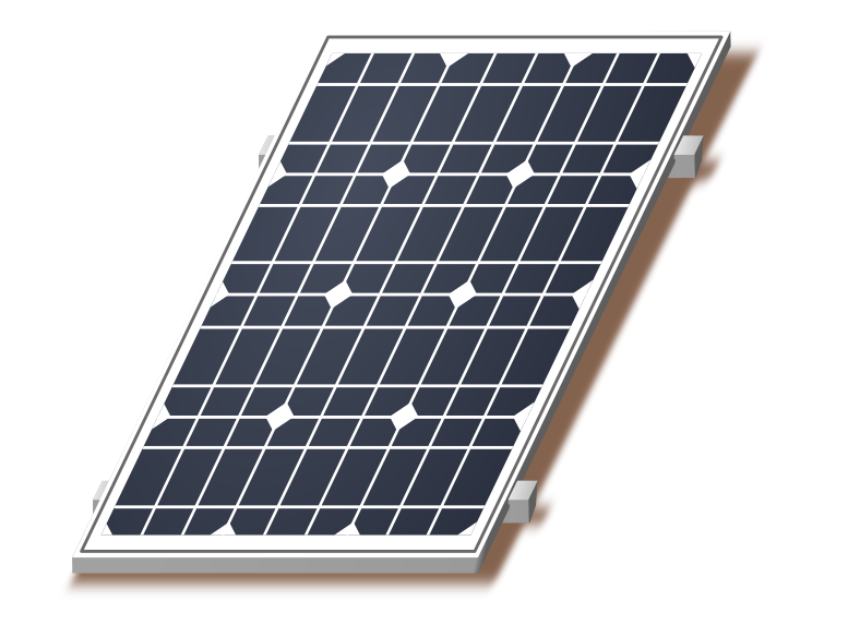 Icon panneau solaire incline