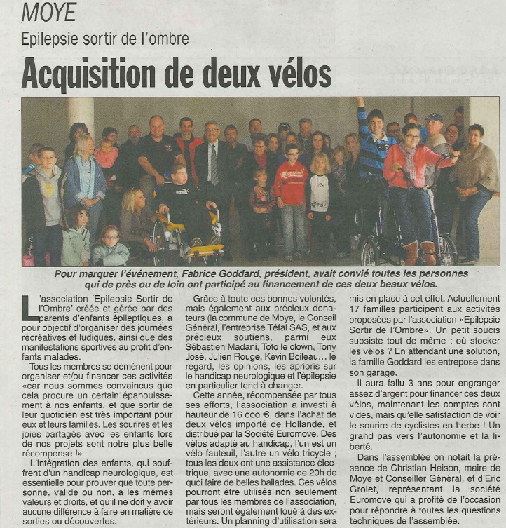 20121123 Article hebdo des savoie velos 