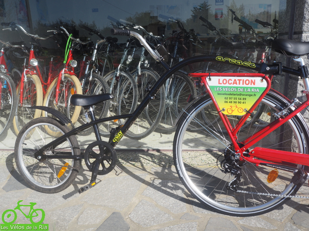 Location velo suiveur belz etel les velos de ria 56 morbihan bretagne sud