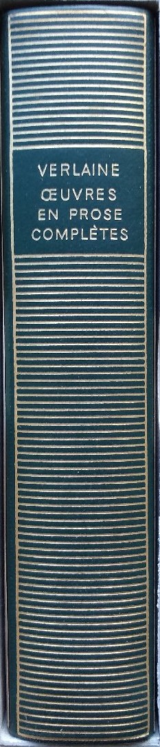 Volume 239 de Verlaine dans la Bibliothèque de la Pléiade.