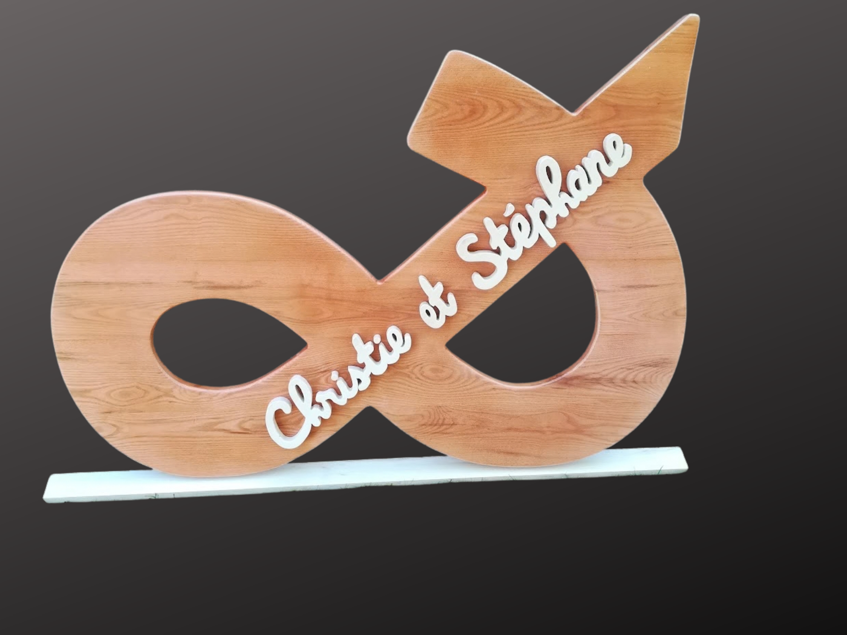 Enseigne sur mesure pour un mariage