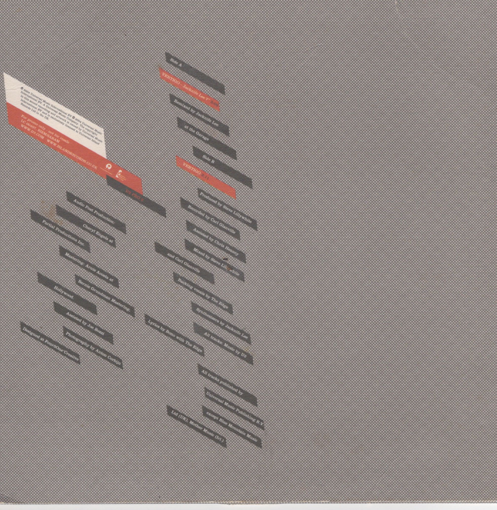 Vertigo uk u2 pro2 pr glossy back 