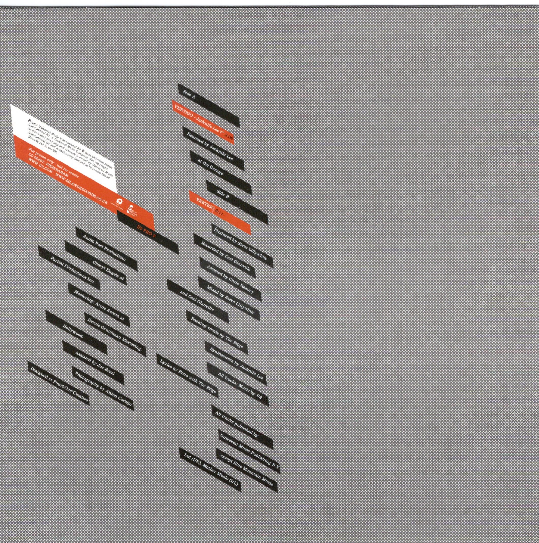 Vertigo uk u2 pro2 pr matt back 