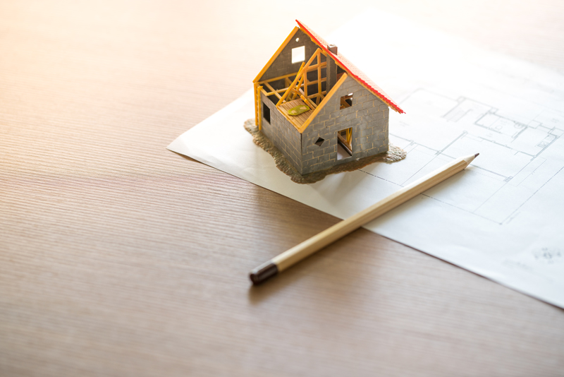 Home-housing-estate-with-blueprint