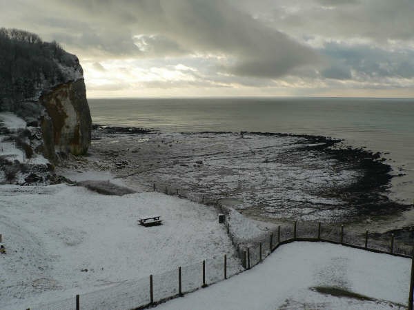 Neige plage a st pierre