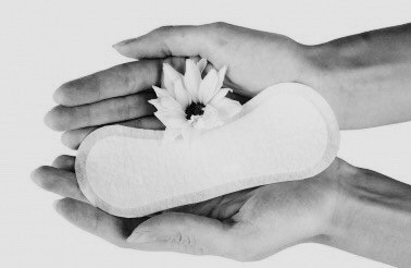 Support women - Woman's hands, periodic towel