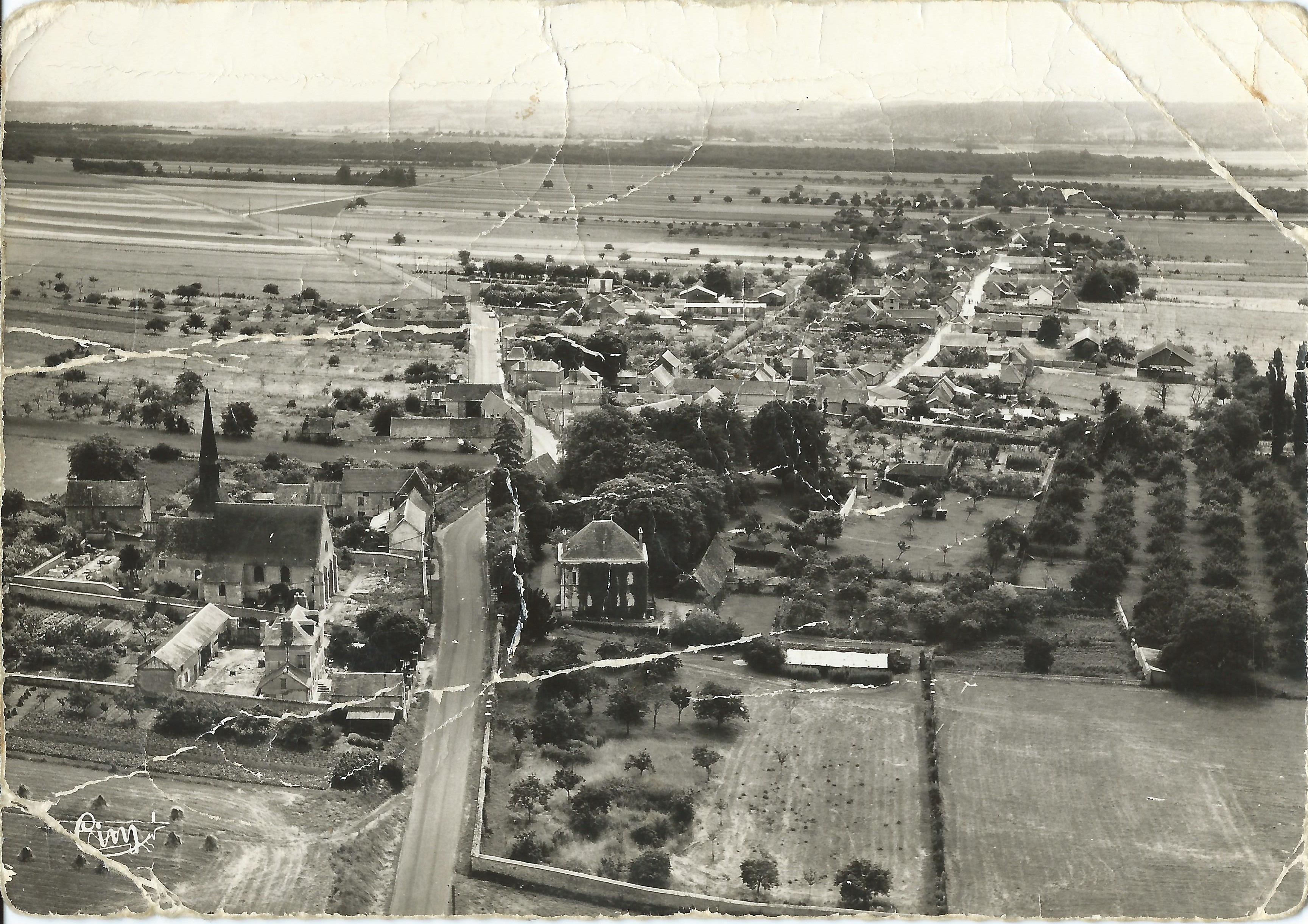 Bouafles vue du ciel 1948