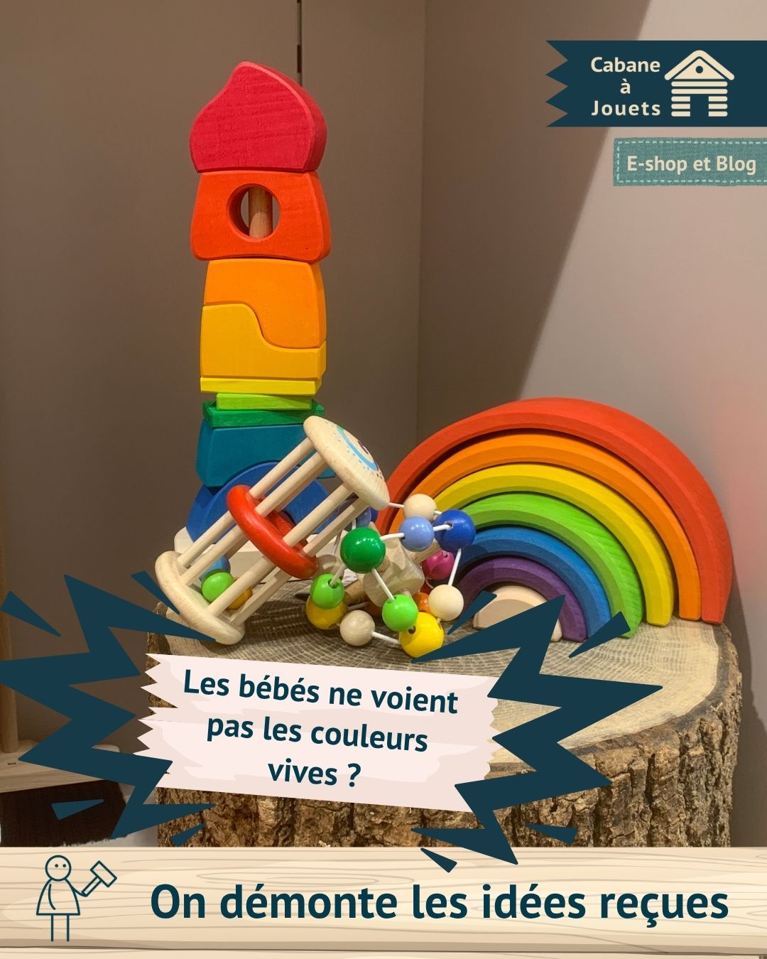 " Les bébés ne voient pas les couleurs vives ? "