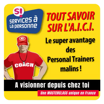 Masterclass dédiée aux coachs sportifs à domicile, qui sont agrées service à la personne, et qui veulent bénéficier de l'AICI.