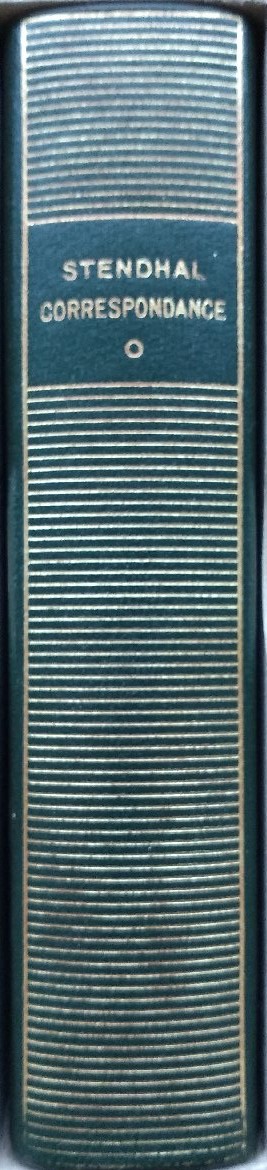 Volume 158 de Stendhal dans la Bibliothèque de la Pléiade.