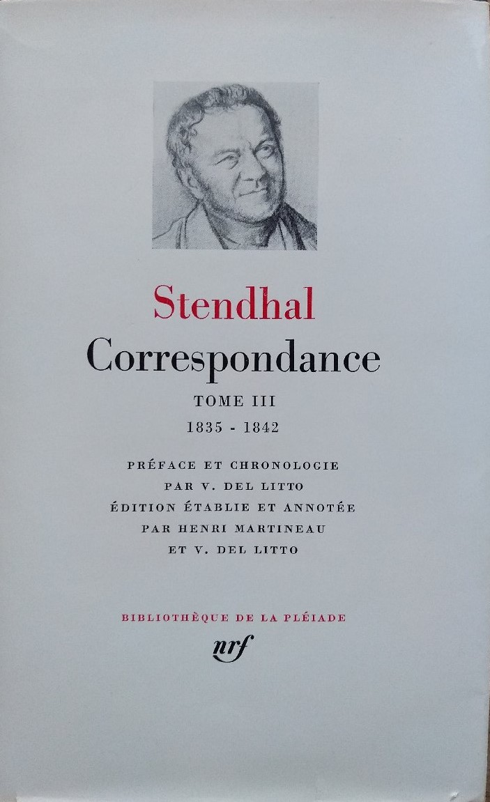 Stendhal dans la collection de la bibliothèque de la Pléiade