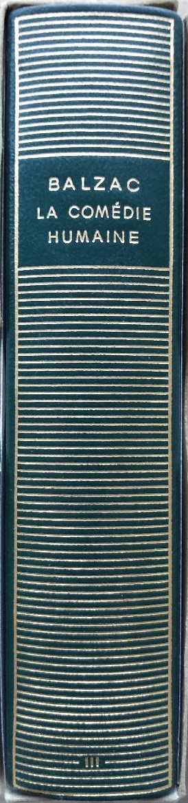 Volume 30 de Balzac dans la Bibliothèque de la Pléiade.