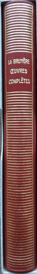 Volume 23 dde La Bruyère dans la Bibliothèque de la Pléiade.