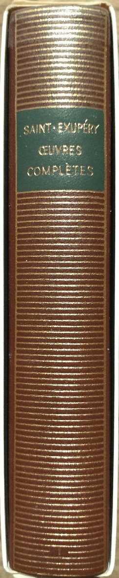 Volume 98 de Saint-Exupéry dans la Bibliothèque de la Pléiade.