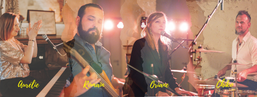 Aurélie, Romain, Oriane & Chiko