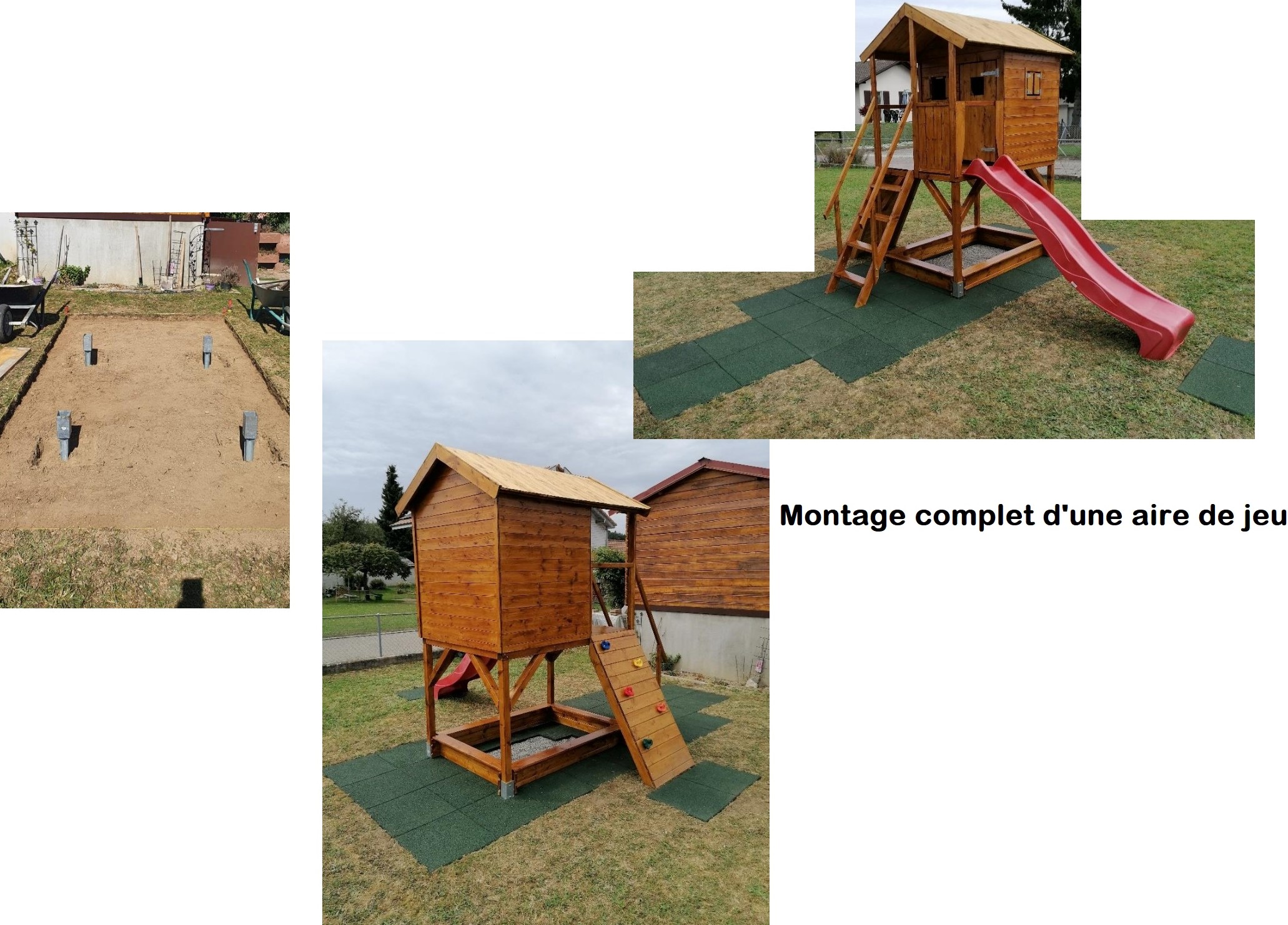 Montage et amenagement place de jeux