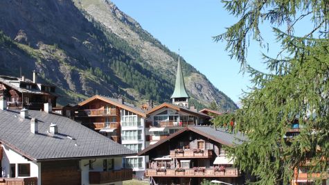 Village de Zermatt en Suisse