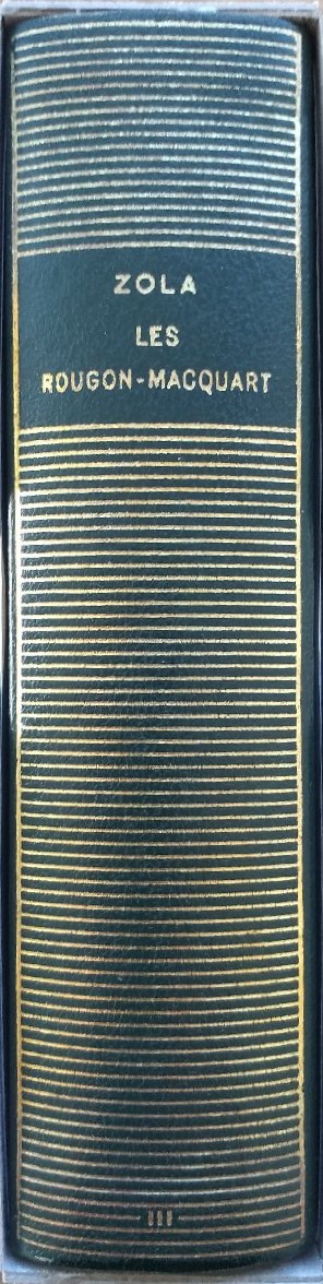 Volume173 de Zola dans la Bibliothèque de la Pléiade.