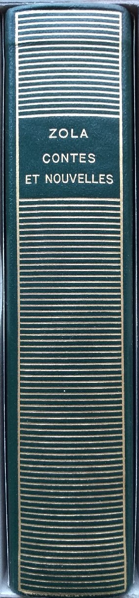 Volume 262 de Zola dans la Bibliothèque de la Pléiade.