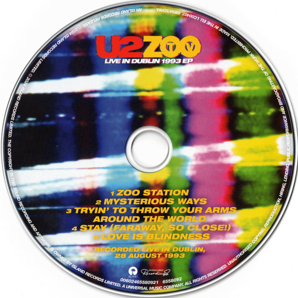 Zoo tv ge 6558092 cd 