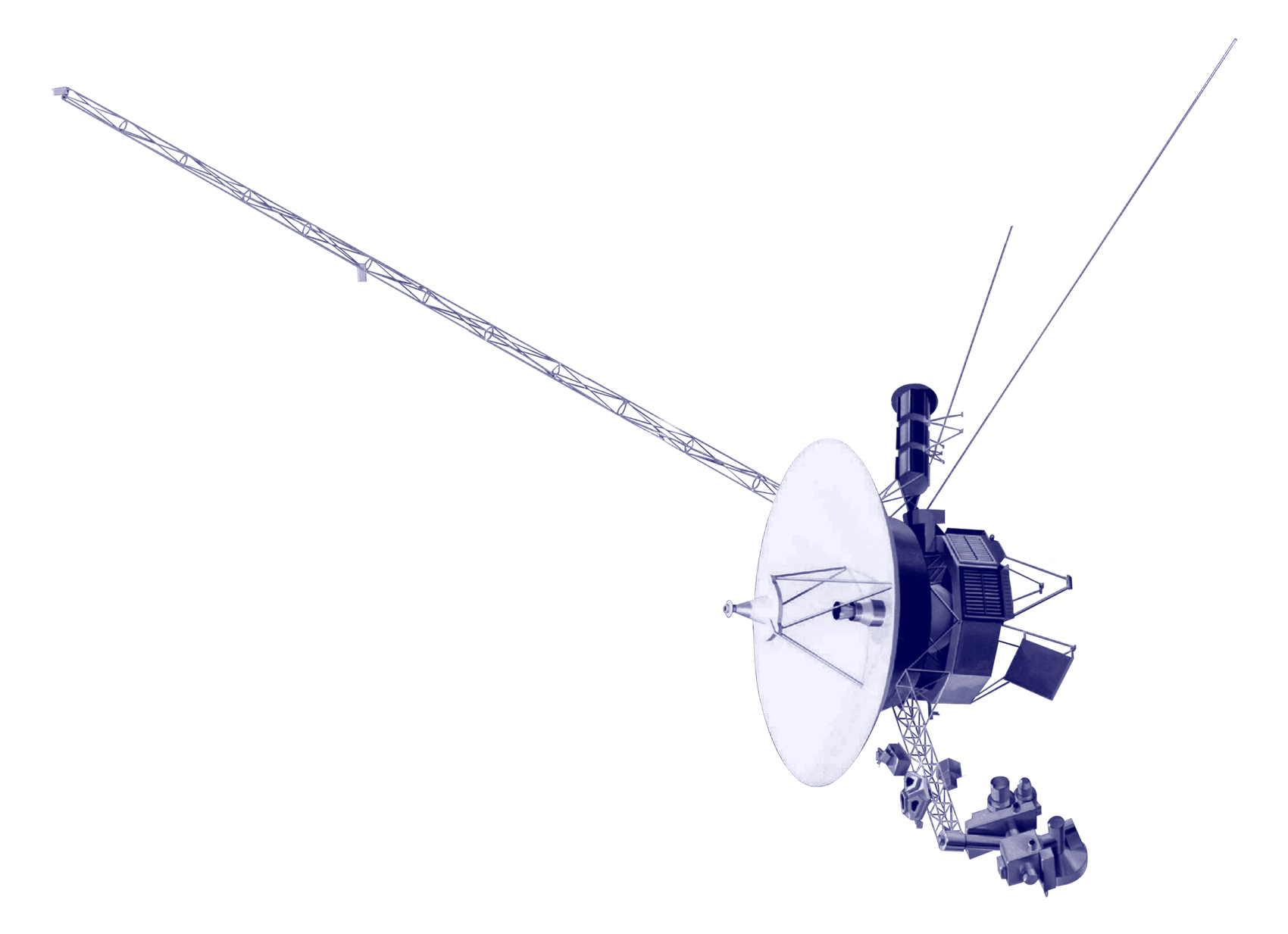 Voyager spacecraft model BAS BLEU