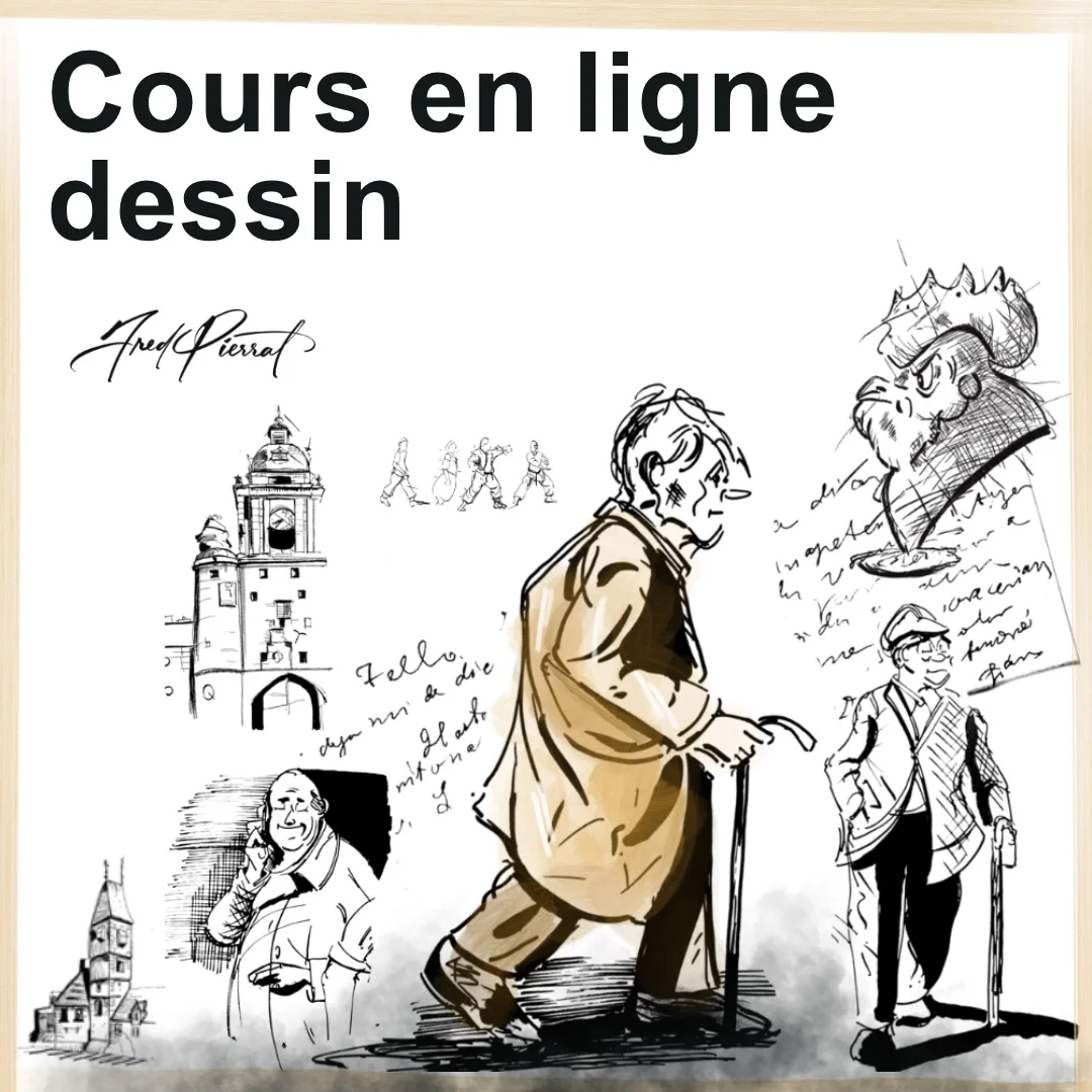 cours de dessin en ligne, formation sur le croquis et le carnet de voyages
