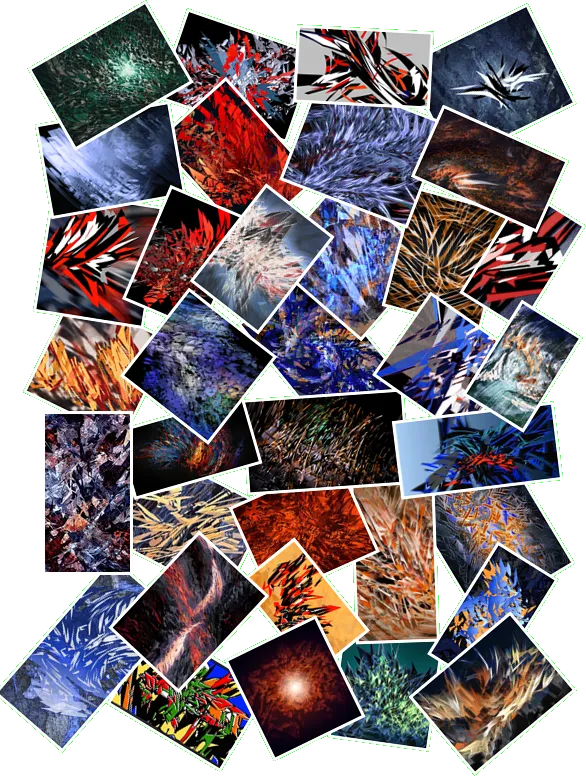 Pêle-mêle d'images abstraites miniatures