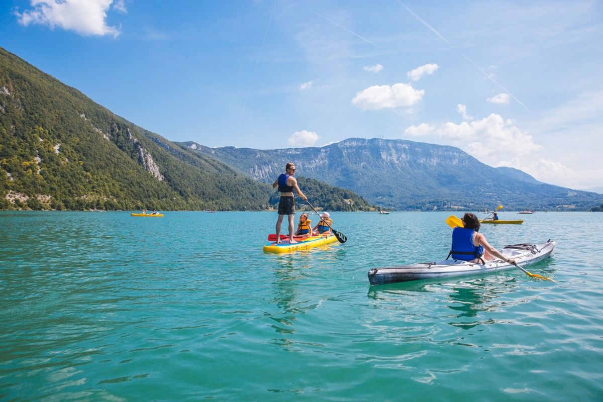 Paddle kayak lac aiguebelette