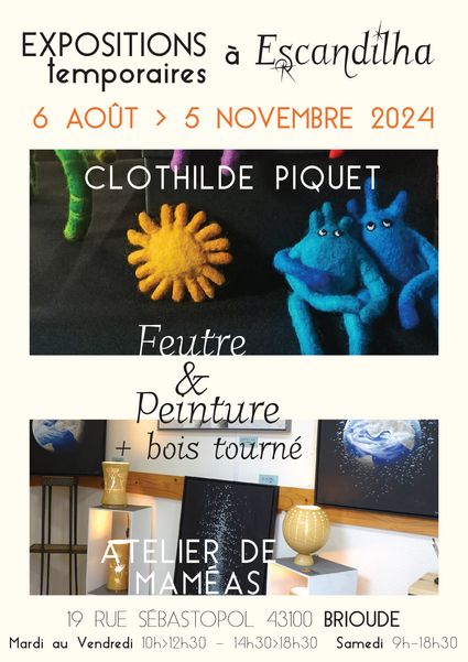 Expositions temporaires Aout > Octobre