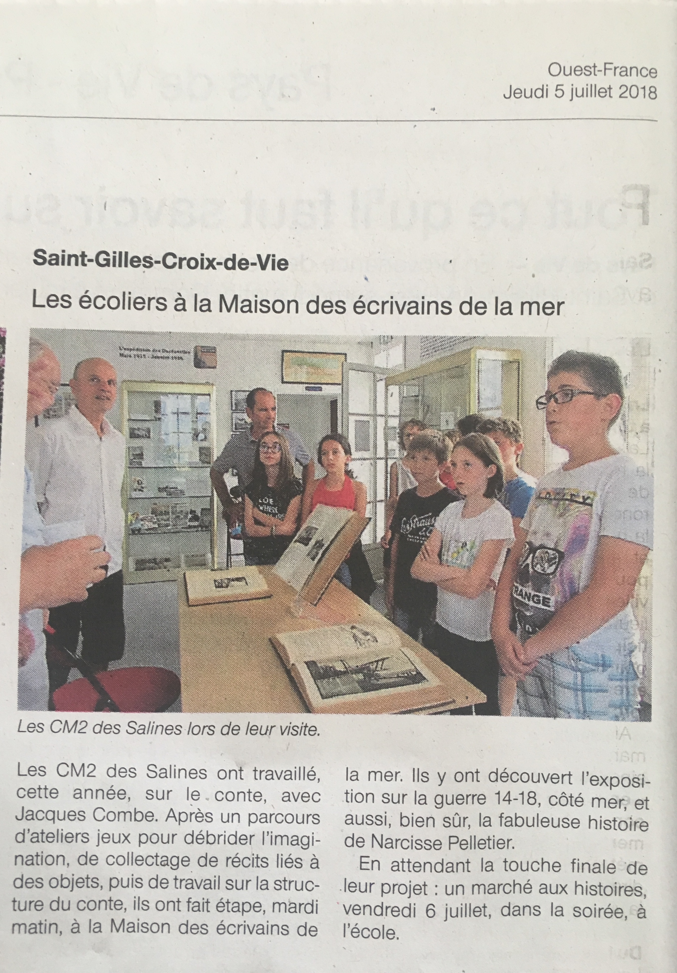 Visite de la cm2 des salines
