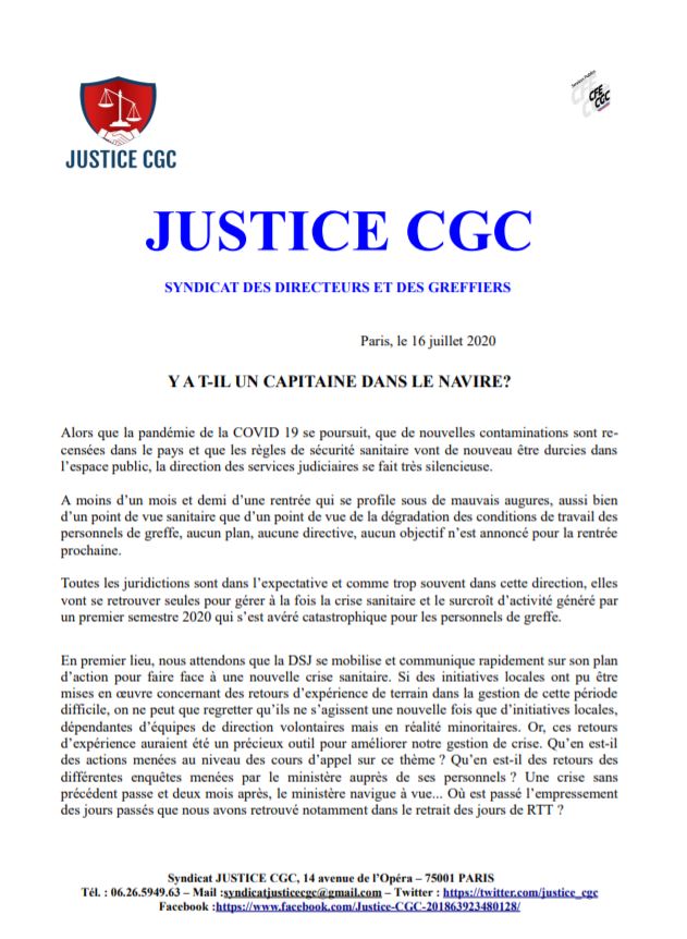 COVID19 - TRACT JUSTICE CGC