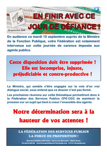 TRACT CFE-CGC JOUR DE CARENCE COVID 19