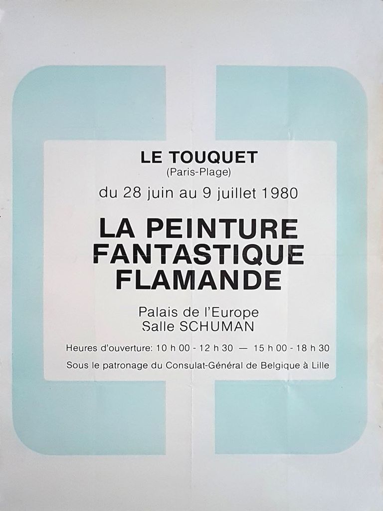 Tentoonstelling poster Vlaamse Fantastiek Le Touquet Frankrijk 1980
