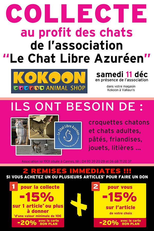 Collecte à Vallauris le 11/12