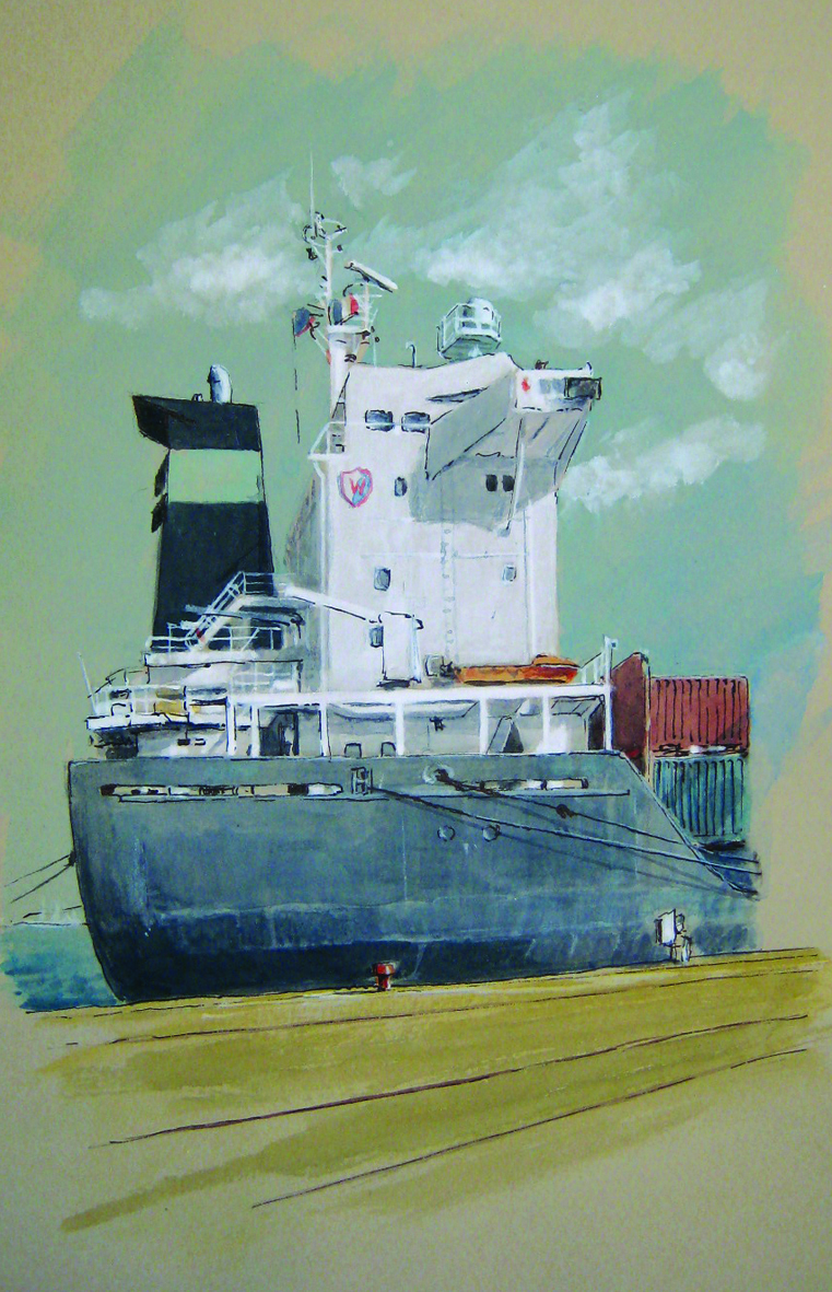 Porte containers à Kergroise - Lorient ©-JPC