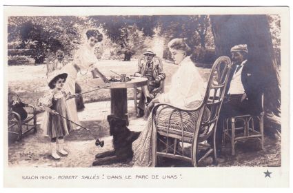 Dans le parc de linas 1909