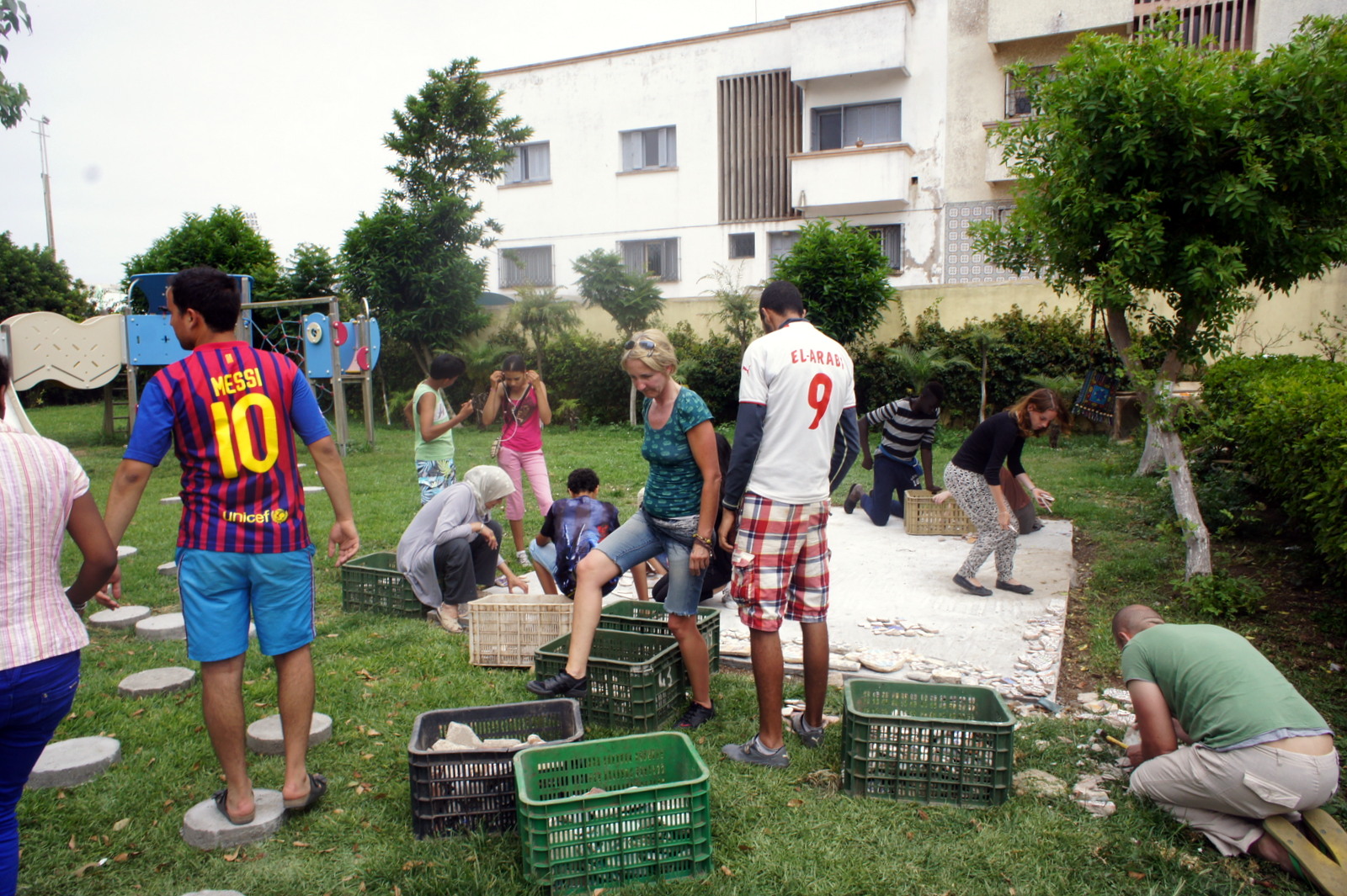 Le chantier au village