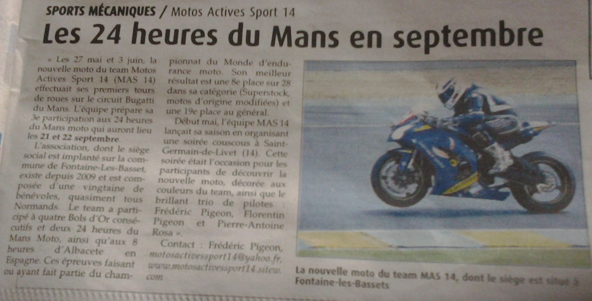 Article journal de l orne