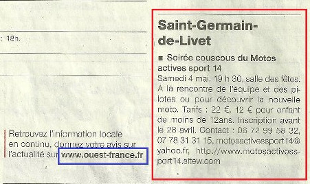 Ouest france Lisieux soiree