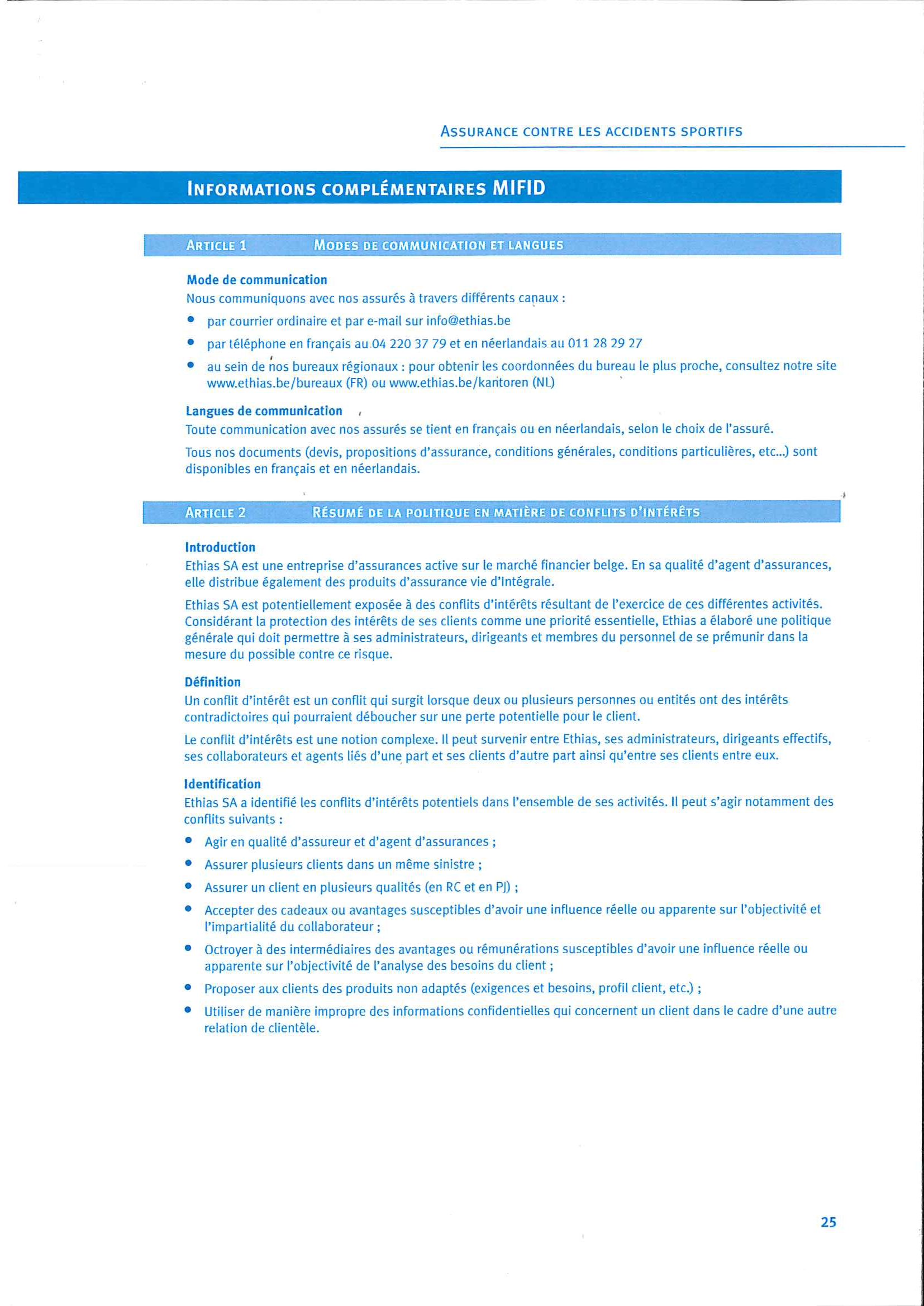 Contract d assurance 24 