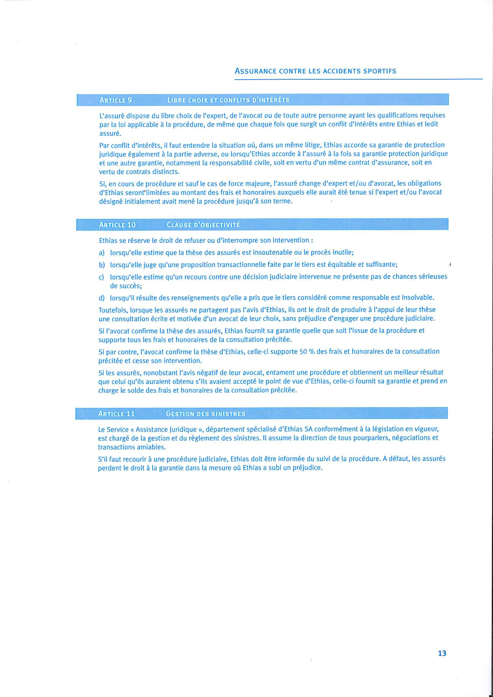 Contract d assurance 12 