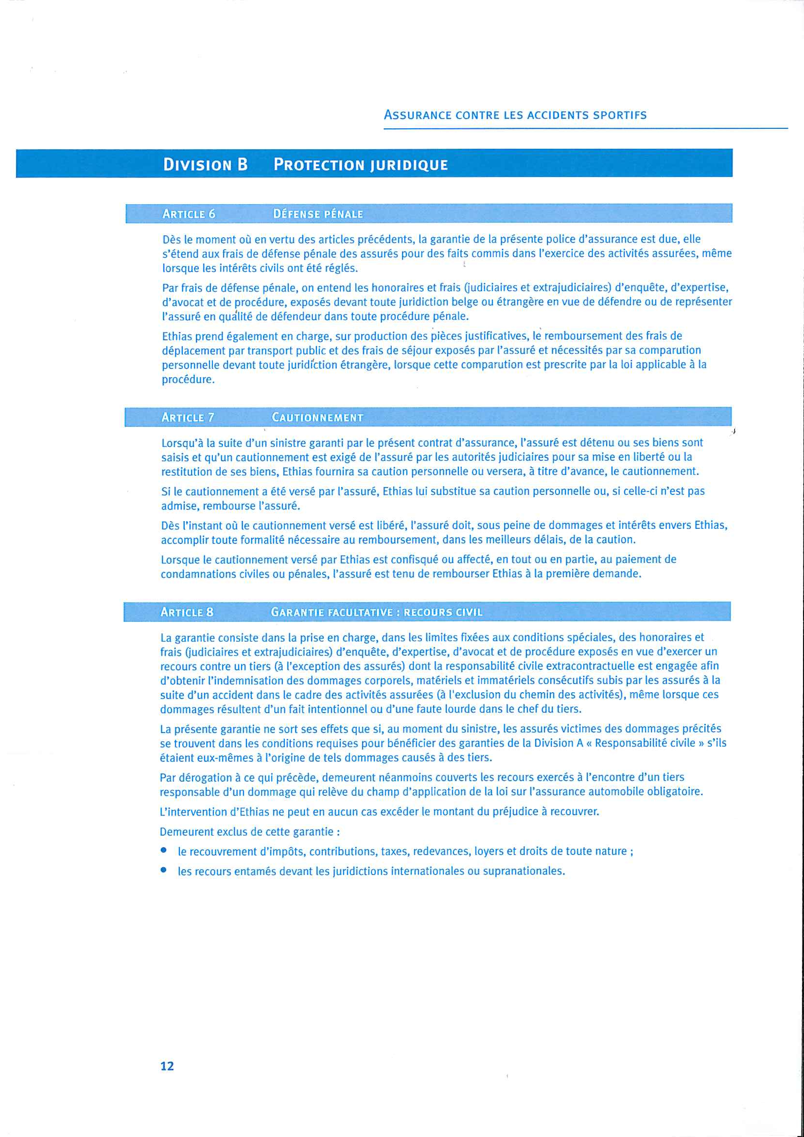 Contract d assurance 11 