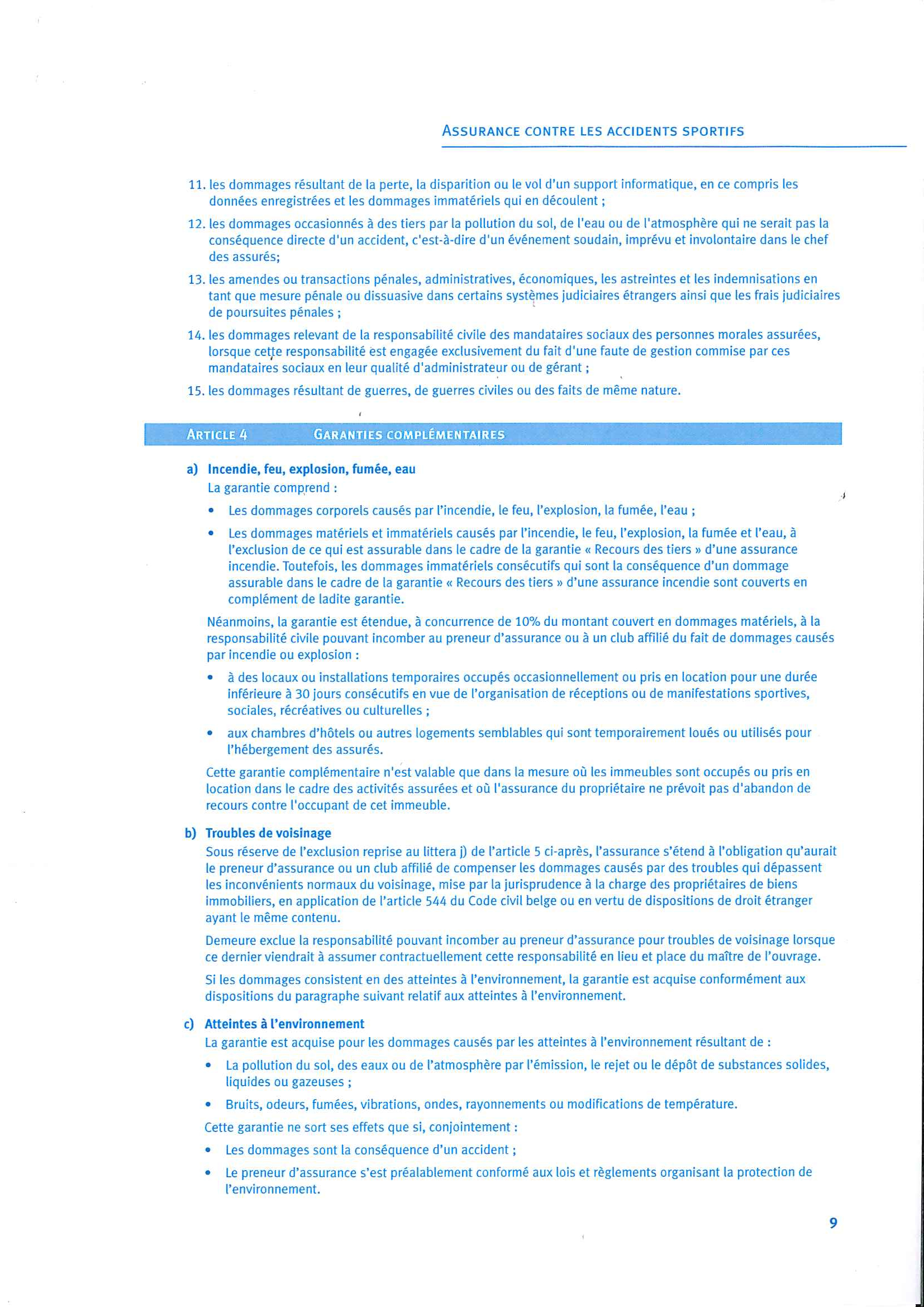 Contract d assurance 8 