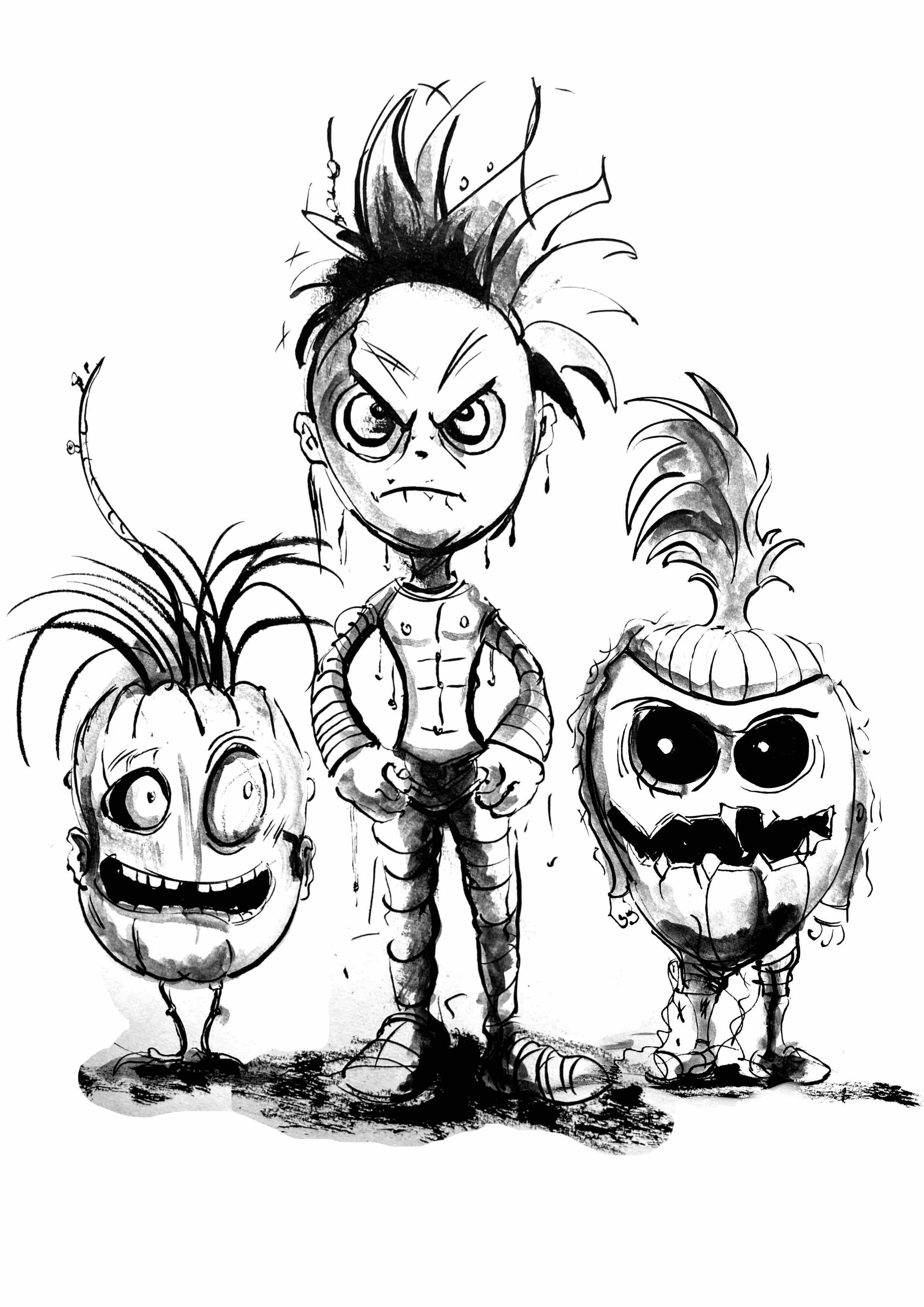dessin d'halloween en stage sur la rochelle 
