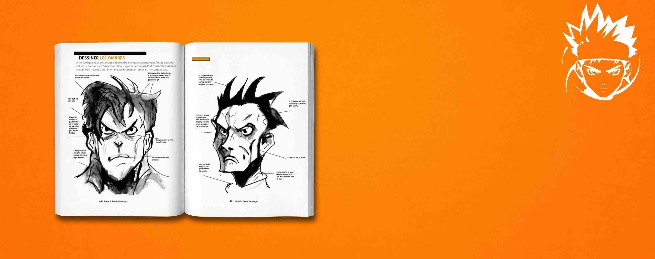 livre dessiner les visages et dessiner les visages de manga