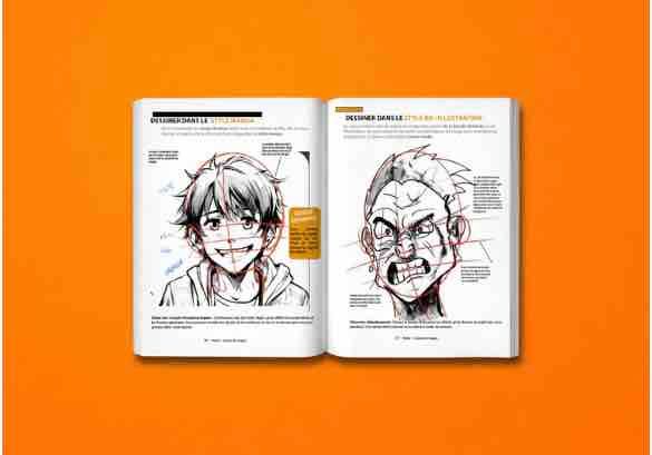 dessiner les visages et les têtes, dessin de visage crayon pour manga, db et illustrateur 