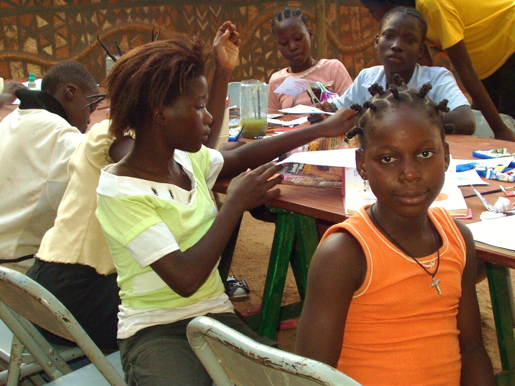 Straßenkunst-Workshop vor dem französischen Kulturzentrum - Ouagadougou, Burkina Faso