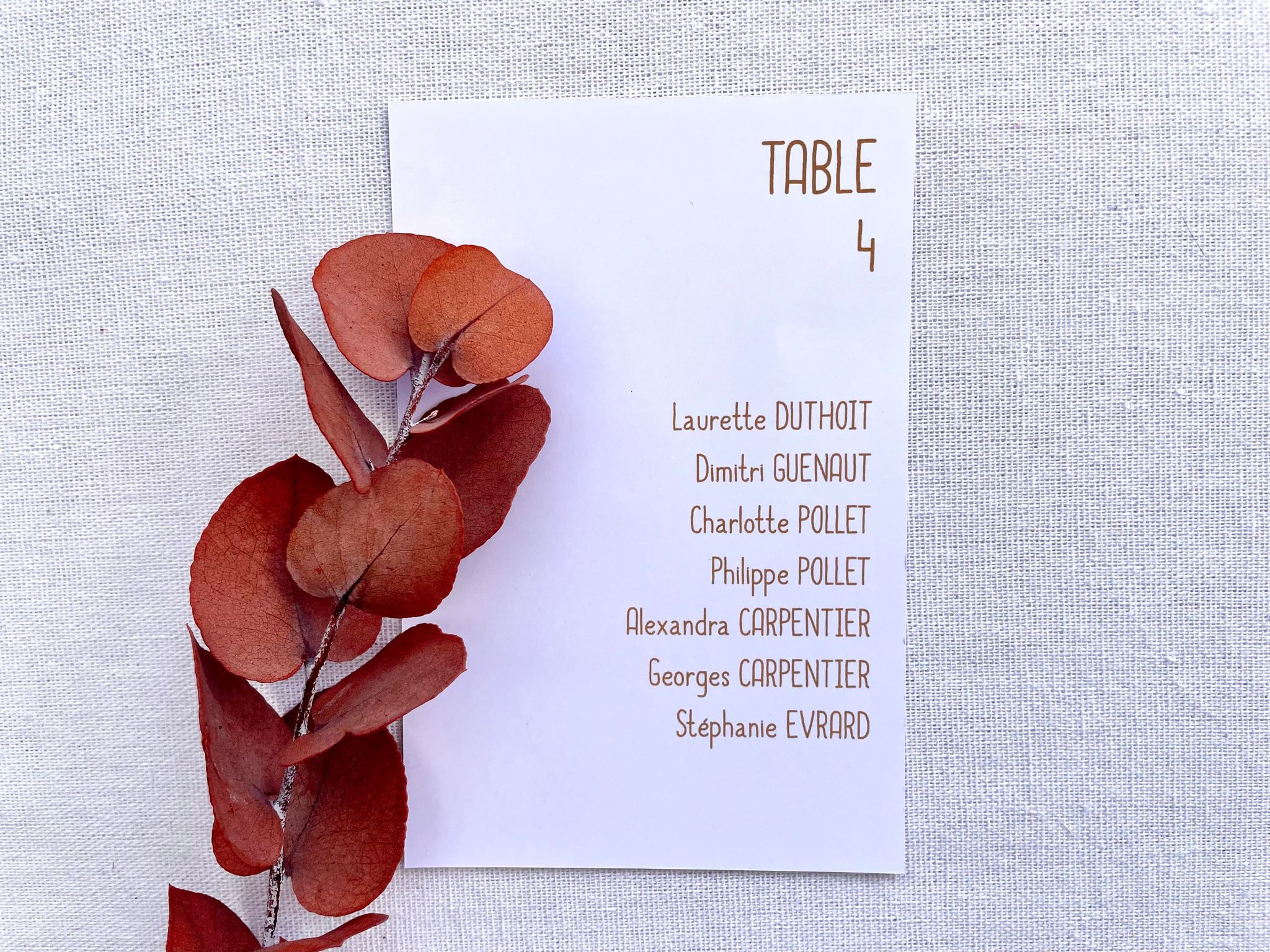 Plan de table