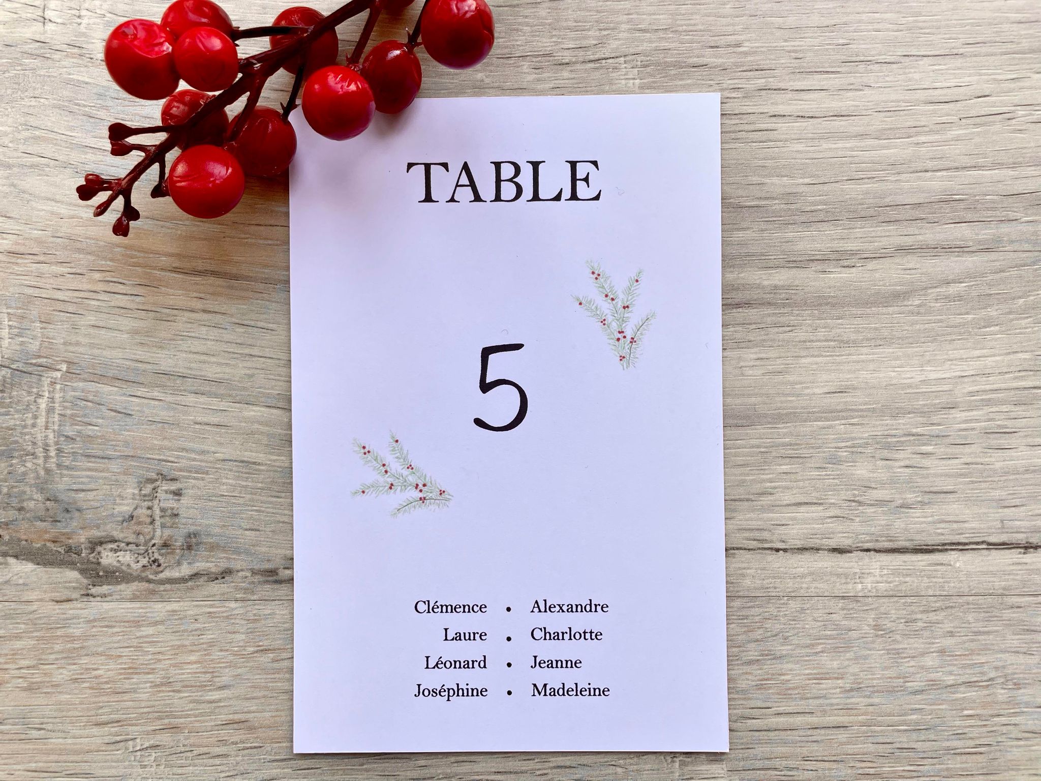 Plan de table